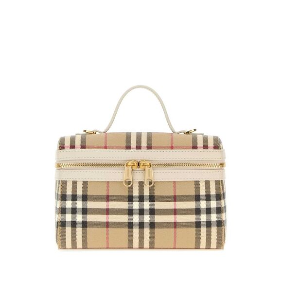 BURBERRY Handbags - Burberry Women Printed Canvas Vanity Check Handbag